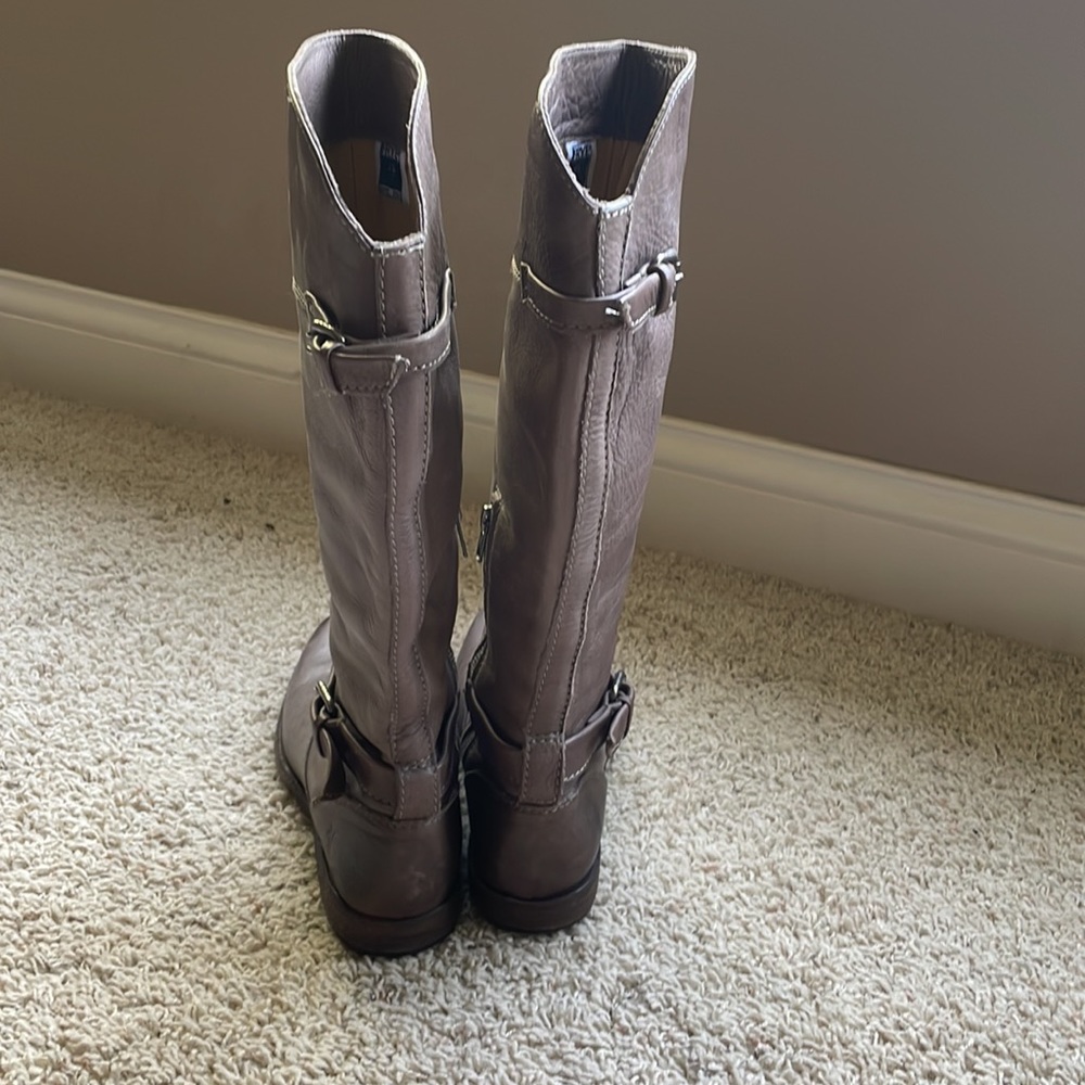 Frye Phillip Riding Boots Tall 7.5 gray/taupe 🐴 - Picture 5 of 14